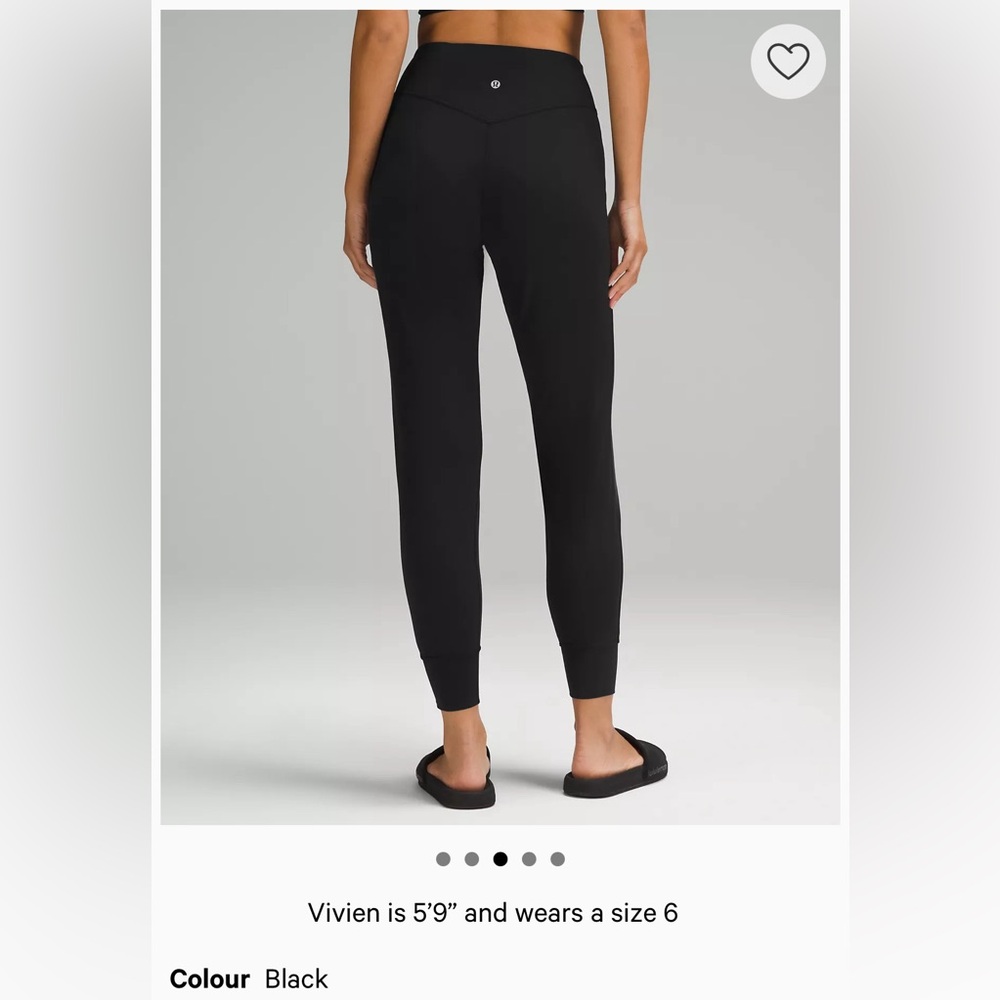 Lululemon high rise align joggers - size 10, black